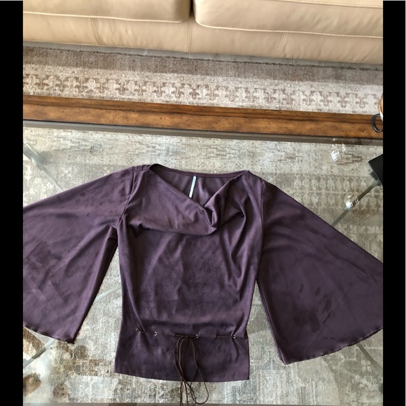 Hot sauce chocolate brown ultra suede sweater M - Picture 3 of 3
